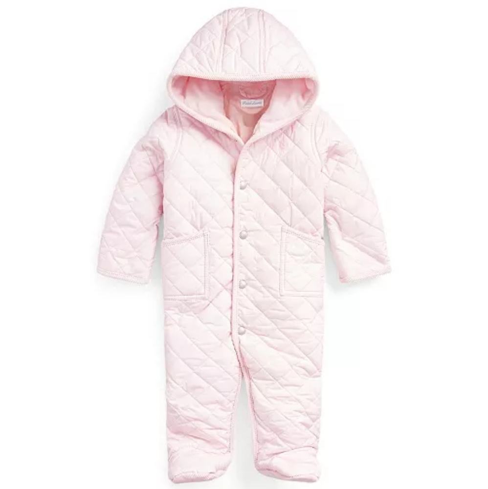 RALPH LAUREN - HINT OF PINK - SNOWSUIT - 3M